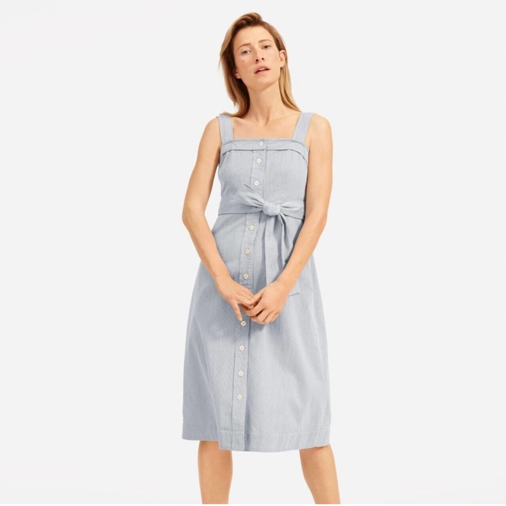 Everlane - The Cotton Weave Picnic Dress - Size 6 - NWT